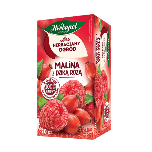 Herbapol Raspberry & Rosehip Tea Bags, 20 x 2.7g