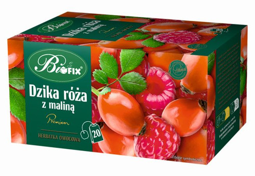 Bifix Rosehip & Raspberry Tea Bags, 20 x 2g