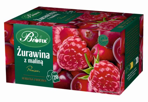 Bifix Cranberry & Raspberry Tea Bags, 20 x 2g