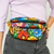 Folkstar Polish Folk Belt Bag Fanny Pack - Black Lowicz