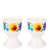 Folkstar Polish Folk Egg Cup, White Lowicz, Set Of 2