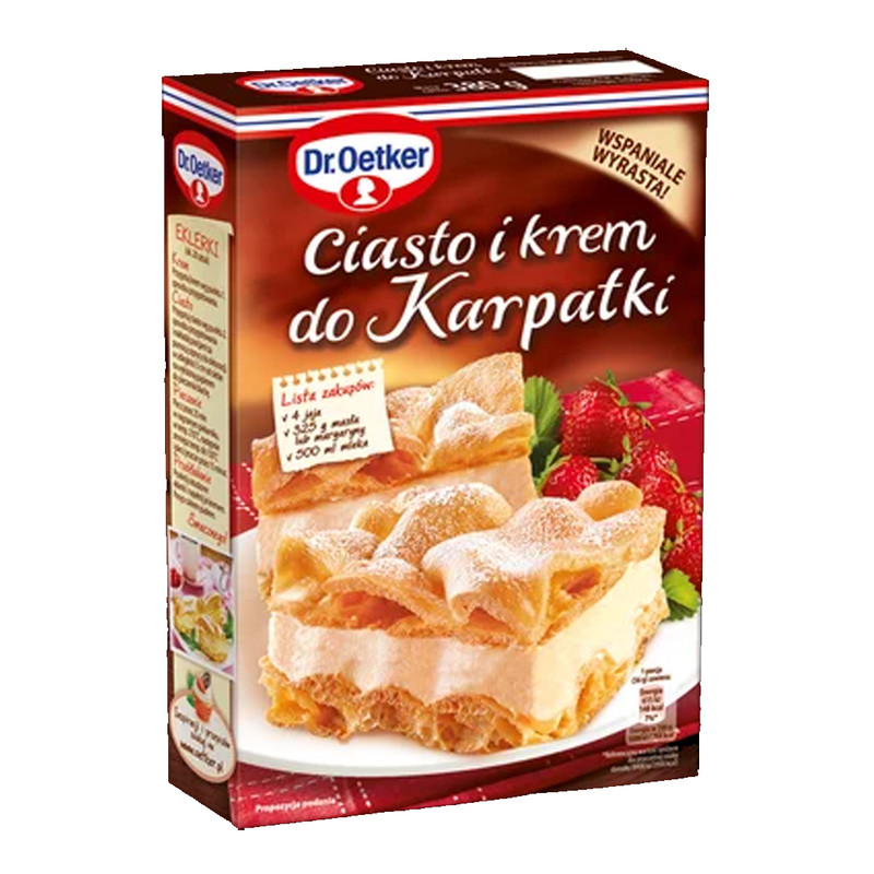 Dr.Oetker Carpathian Cake Mix and Cream 380g