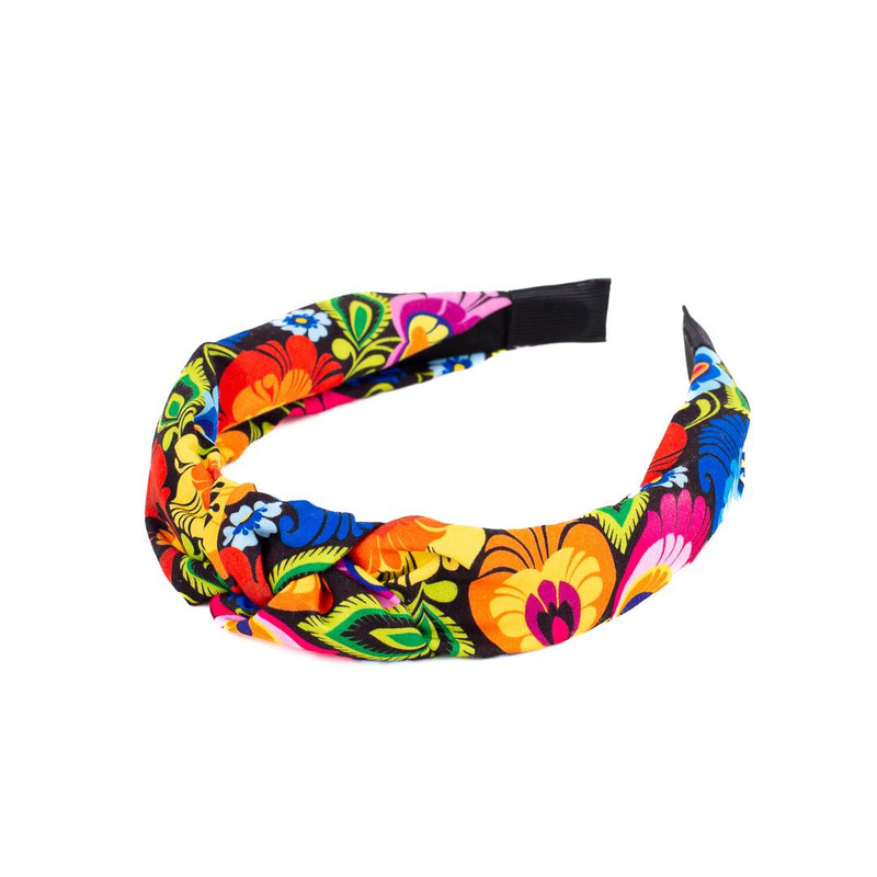 Folkstar Polish Folk Headband - Black Lowicz