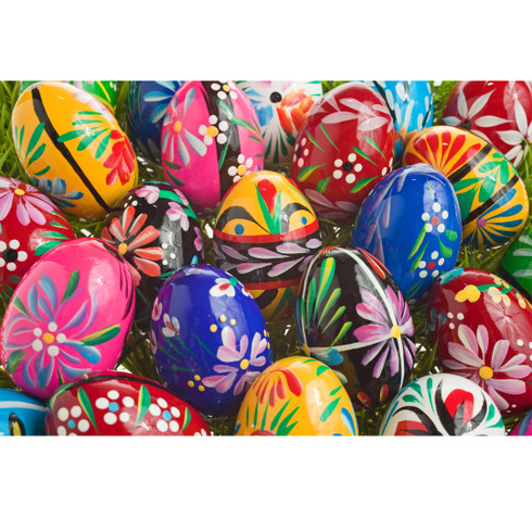 Polish Wooden Easter Eggs - Pisanki (set of 6)