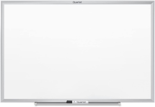 Quartet Melamine White Board, 3 ft x 2 ft, Silver Aluminum Frame (QRTS533)
