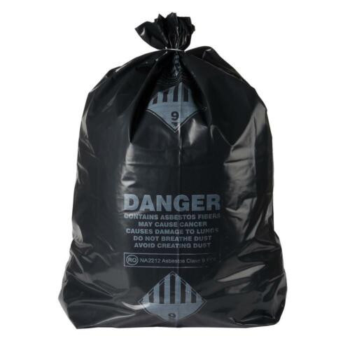 ACM Printed Poly Bags Black 2.1 mil Blended Material 30" X 40" - 100 Count