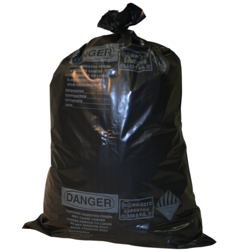 Poly Garbage Bag Black ACM Contractor Bag Perforated 33" X 50" 3.8 Mil - 100 Count