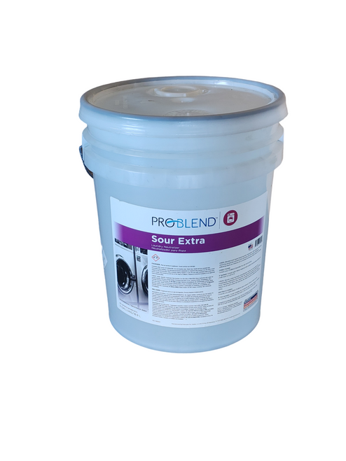 Ultra concentrated acid neutralizer for commercial laundries provides superior pH control, and enhances white linen. Great for use in tunnel washers.