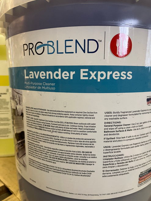 ProBlend™ Lavender Express Cleaner Degreaser - 5 Gal.