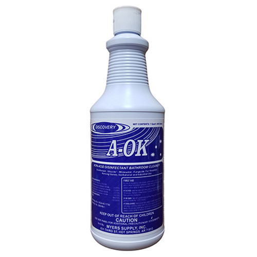 A-OK Non-Acid Disinfectant Bathroom Cleaner- 1 qt.