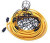 CEP 96122 100-Ft 12/3 SJTW 20A 125V TwistLock Light String with Plastic Cages