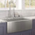 Signature Hardware 36" Stainless Steel with Curved Apron Front Farmhouse Sink