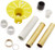 Drop-In Drain Installation Kit for Freestanding Bathtub - with White PVC Pipe and Brass Pipes
