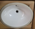 Signature Hardware 18" Oval Porcelain Undermount Sink, White SH129029WH