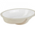 19" Mangrove White Oval Porcelain Undermount Bathroom Sink