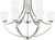 Traditional 9-Light LED Chandelier Pendant Brushed Nickel Etched Glass Shades