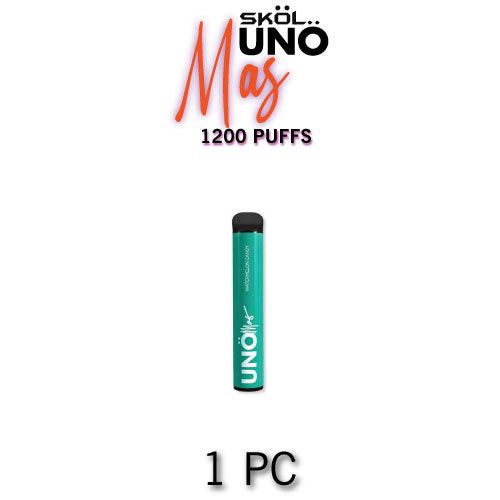 uno mas x disposable vape Device | 1200 Puffs Color:Platinum Silver Banana Taffy Freeze Lost Mary OS5000 0%
