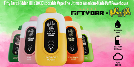 Fifty Bar x Hidden Hills 20K Disposable Vape