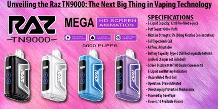 Unveiling the Raz TN9000: The Next Big Thing in Vaping Technology