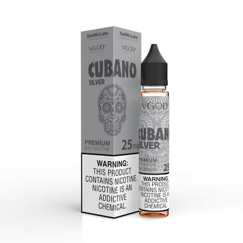 Vgod Cubano Silver Saltnic 30ml 25Mg - EveryThing Vapes