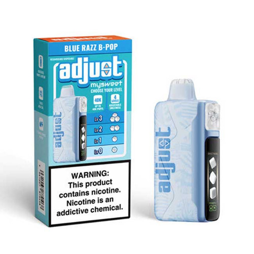 Blue Razz B-Pop Flavored Adjust MySweet Disposable Vape Device - 1200K Puffs - 1PC | EveryThing Vapes