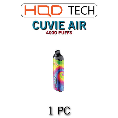 HQD Cuvie AIR Disposable Vape Device 1PC, 12ml of e-liquid, 1600mAh battery capacity, lasting more than 4000 puffs | EveryThing Vapes