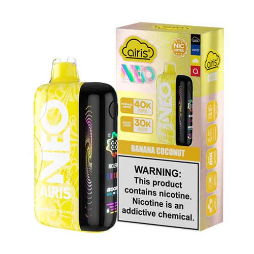Banana Coconut Flavored Airis Neo P40000 Disposable Vape - 40K Puffs | Everything Vapes