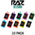EVTPACK-10PK-Raz DC25000 Disposable Vape Device | 25000 Puffs - 10 Pack Mix & Match