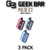 EVTPACK-3PK-Geek Bar Pulse X 2Puffs Disposable Vape Device-3 Pack Mix & Match