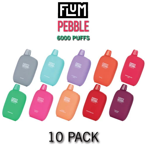 flum pebble 10 pack Disposables - disposable vape 25000 puffs Flavor:Strawberry Ice cream Flum Pebble Disposable Vape
