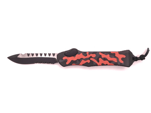 Heretic Hydra Recurve Serrated Blade Red Camo