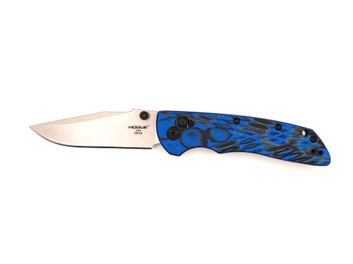 Hogue Deka 3.25" Clip Point - Tumbled / Blue Lava G10