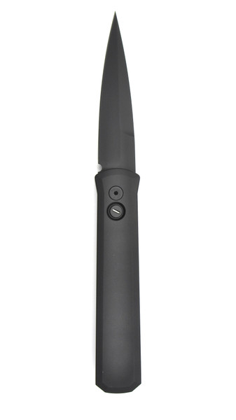 Godfather Solid Black handle, Black Sterile Blade, Tritium Button 921-Operator