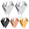 SoScene Geometric Saddle Spreader Plugs, set of five in silver, black, rose gold, copper, and gold colors.