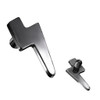 Implant Grade Titanium Internally Threaded Flat Lightening Bolt dermal 14 gauge, stainless steel dermal piercing anchors for body jewelry insertion.