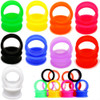 SoScene LARGE LIP SILICONE EAR GAUGES, various colored silicone ear stretching plugs in large sizes for body jewelry and piercing enthusiasts.