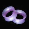 SoScene Pearlescent Purple Ultra Thin Ultra Low Profile Silicone Ear Skins, close-up of soft, glossy purple silicone ear skins with a smooth surface and thin design.