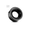 Hollow concave Black Areng organic double saddle ear plugs 