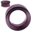 SoScene Purple Cats Eye Hollow Tunnel Organic Stone Ear Gauges, purple cat's eye stone ear gauges with a hollow tunnel design for body jewelry and piercing accessories.