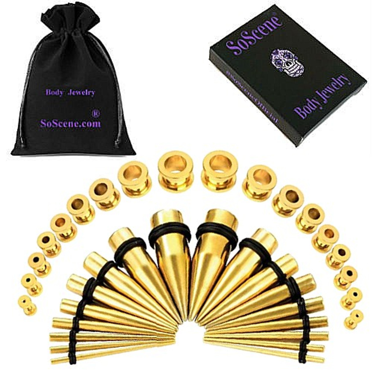 Ear Stretching Kits/ Ear Tapers and Ear Gauging Plugs