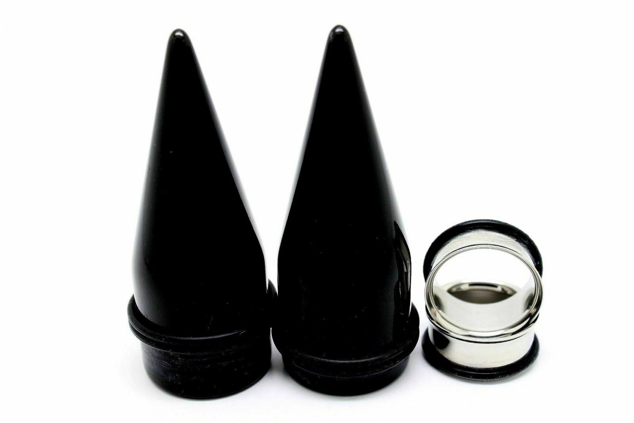 Giant Acrylic Tapers and Steel plugs - So Scene