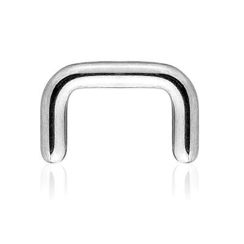 SoScene 316L Surgical Steel Septum Retainer, metallic U-shaped body jewelry for nose septum piercing.