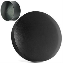 SoScene Black Areng Wood Plugs, close-up image of round black wooden plugs for furniture or fixtures.