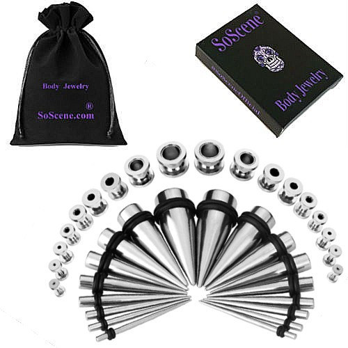 Ear Stretching Kits/ Ear Tapers and Ear Gauging Plugs