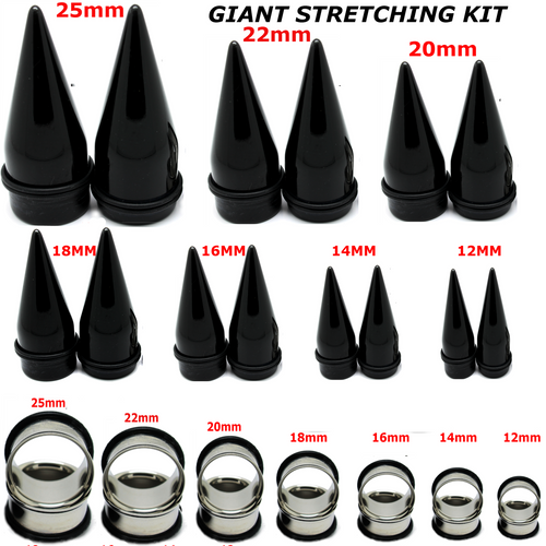 LARGE EAR STRETCHING KIT-LARGE EAR TAPER AND PLUG KIT