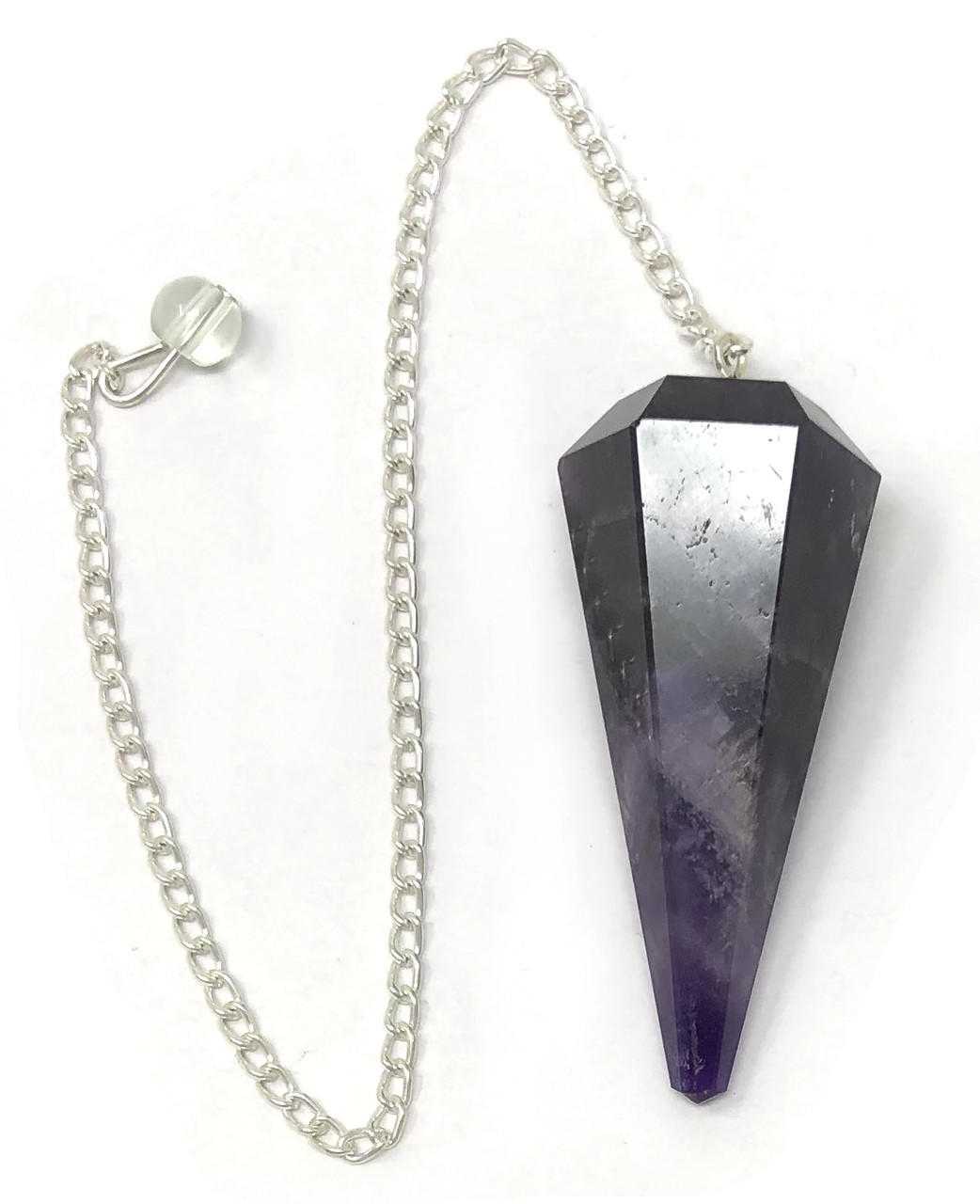 Facet Pendulum 45-50 mm (Amethyst) Gemstones Products VD Importers Inc.