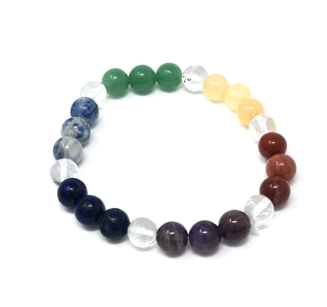 #2 7 Chakra Bracelet 8 mm Gemstones Products VD Importers Inc.