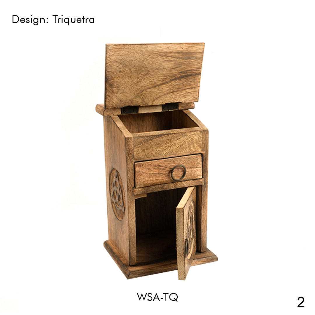 Wooden Storage Almirah Triquetra