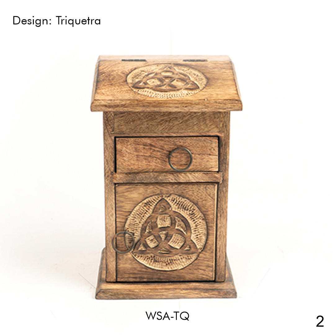 Wooden Storage Almirah Triquetra