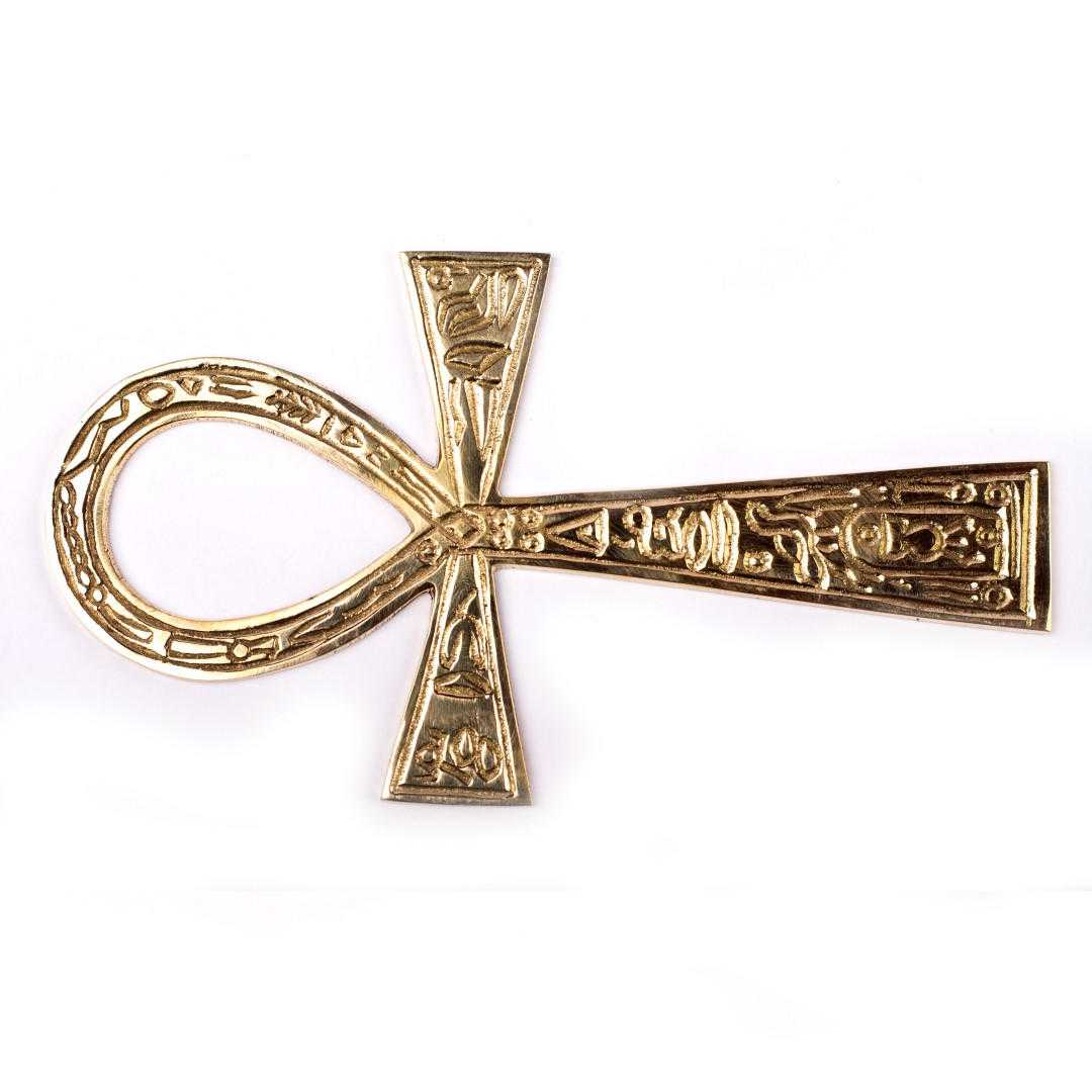 Brass Ankh Hanging 6.5